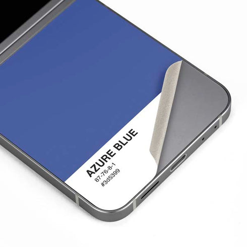 Azure Blue Galaxy Z Flip6 Skin