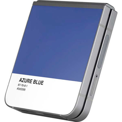 Azure Blue Galaxy Z Flip6 Skin