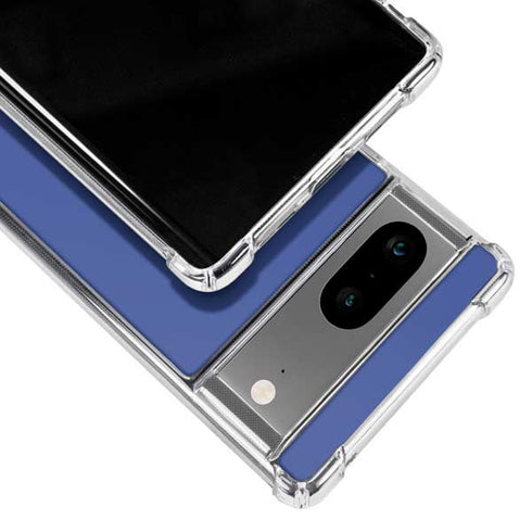 Azure Blue Google Pixel 8a Clear Case