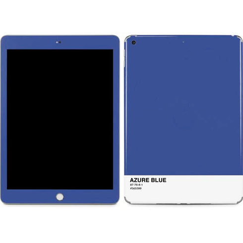 Azure Blue Apple iPad Skin