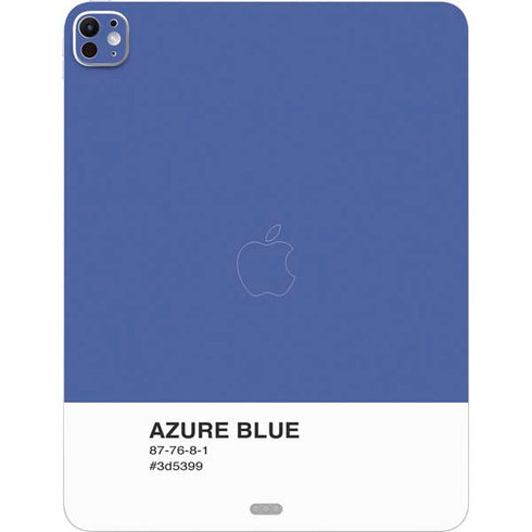 Azure Blue iPad Pro 13in M4 (2024) Skin