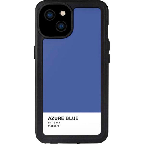 Azure Blue iPhone 15 Plus Waterproof Case