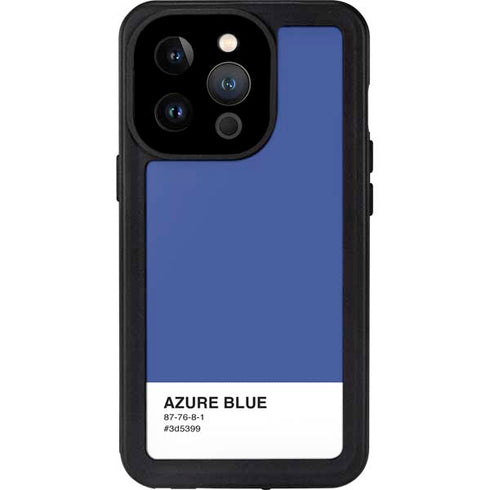 Azure Blue iPhone 15 Pro Waterproof Case