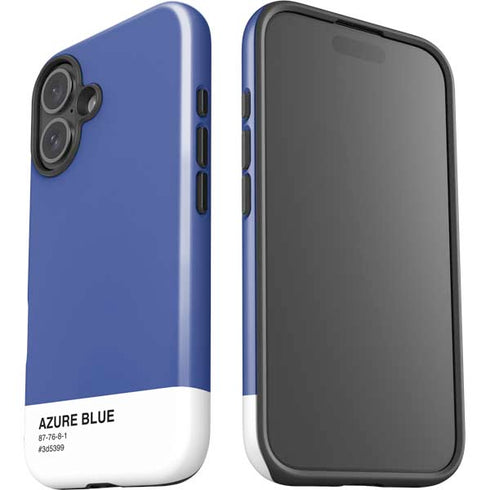 Azure Blue iPhone 16 Plus Impact Case