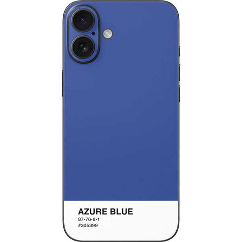 Azure Blue iPhone 16 Plus Skin