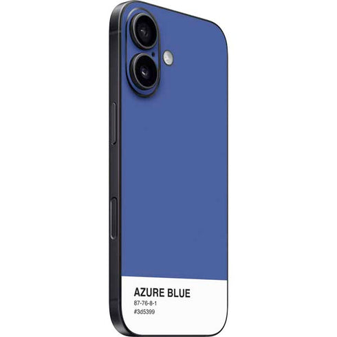 Azure Blue iPhone 16 Plus Skin