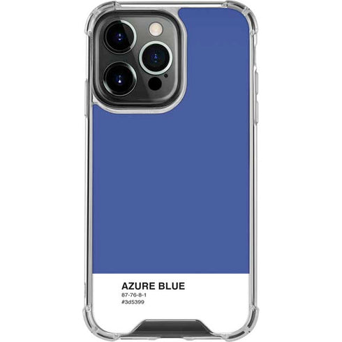 Azure Blue iPhone 16 Pro Clear Case