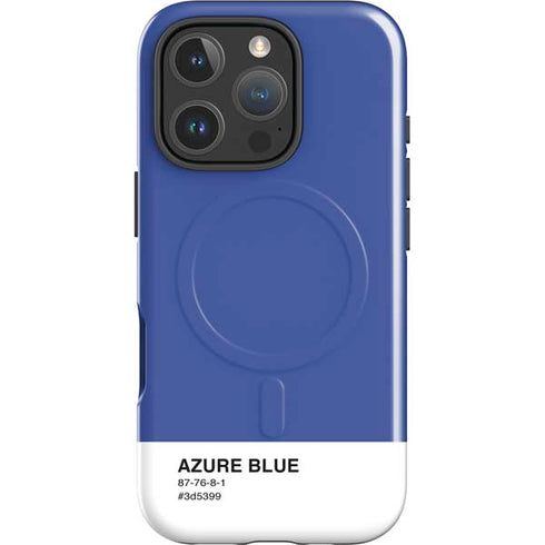 Azure Blue iPhone 16 Pro Magsafe Impact Case