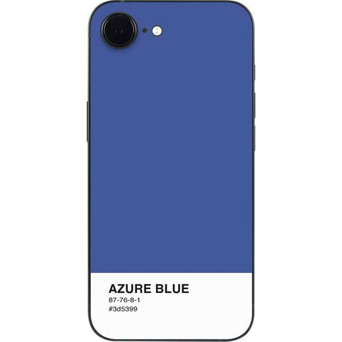 Azure Blue iPhone 16e Skin
