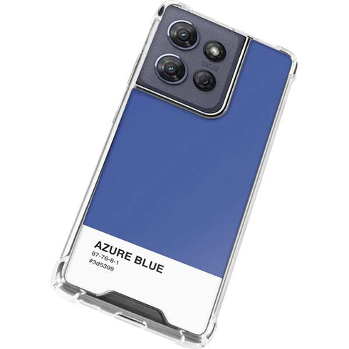 Azure Blue Moto G 5G (2025) Clear Case