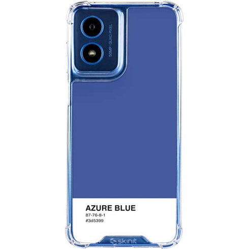 Azure Blue Moto G Play 4G (2024) Clear Case