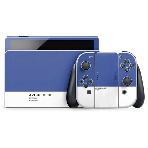 Azure Blue Nintendo Skins