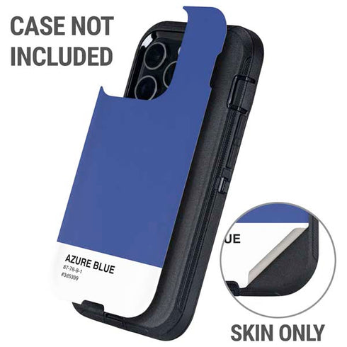 Azure Blue Otterbox Defender iPhone Skin