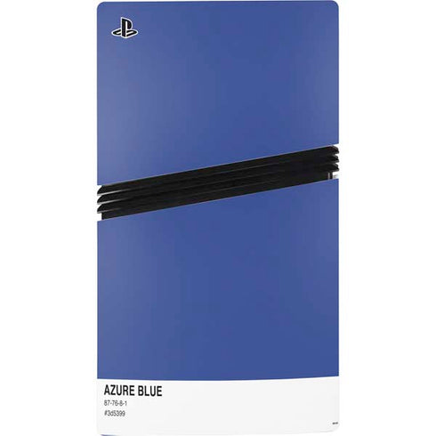 Azure Blue PS5 Pro Console Skin