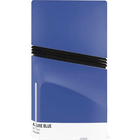 Azure Blue PS5 Pro Disk Console Skin