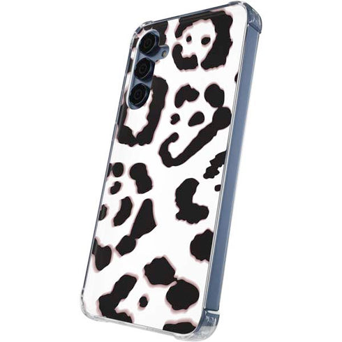 B&W Leopard Galaxy A35 5G Clear Case