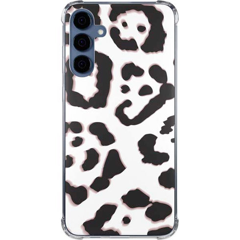 B&W Leopard Galaxy A55 5G Clear Case