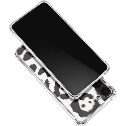 B&W Leopard Galaxy S24 FE Clear Case