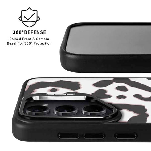 B&W Leopard Galaxy S24 FE Kickstand Case