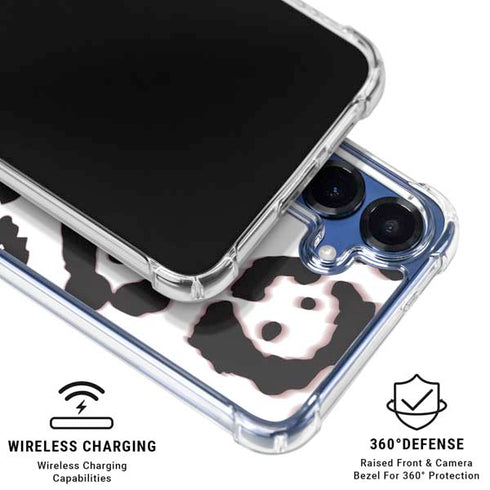 B&W Leopard Galaxy S25 Plus Clear Case