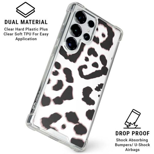 B&W Leopard Galaxy S25 Ultra Clear Case