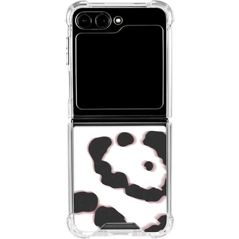 B&W Leopard Galaxy Z Flip6 Clear Case
