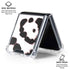 B&W Leopard Galaxy Z Flip6 Clear Case