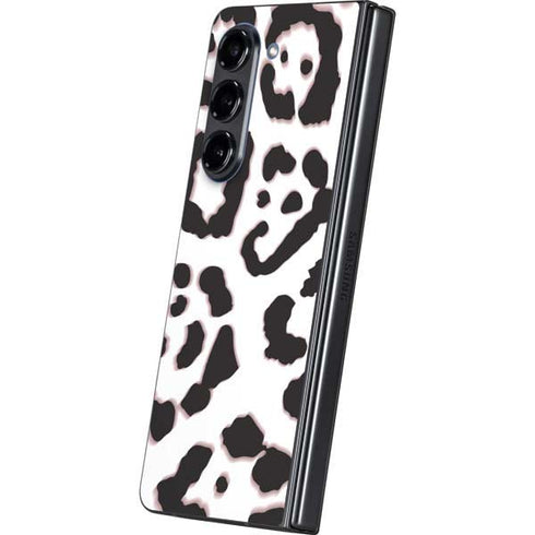 B&W Leopard Galaxy Z Fold5 5G Skin