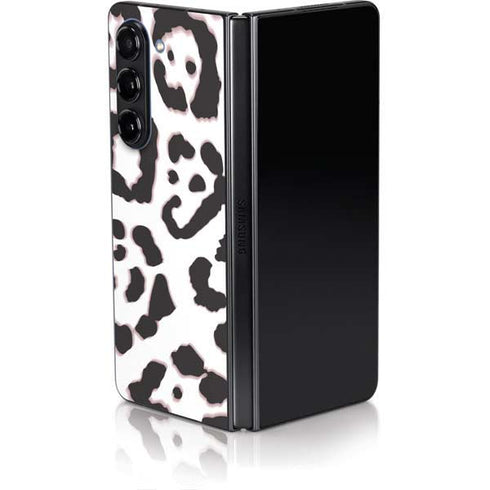 B&W Leopard Galaxy Z Fold5 5G Skin