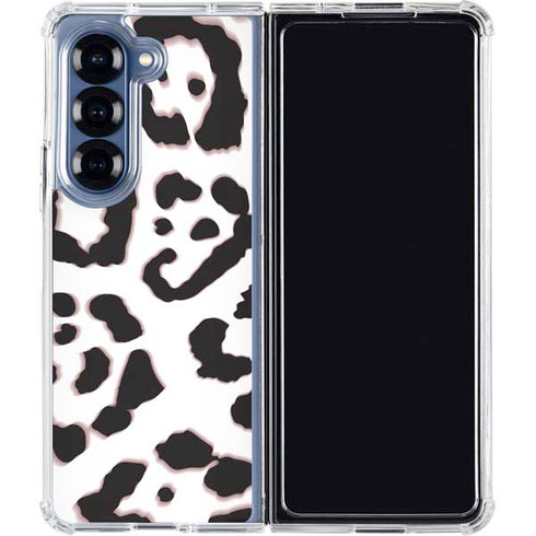 B&W Leopard Galaxy Z Fold6 Clear Case