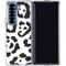 B&W Leopard Galaxy Z Fold6 Clear Case