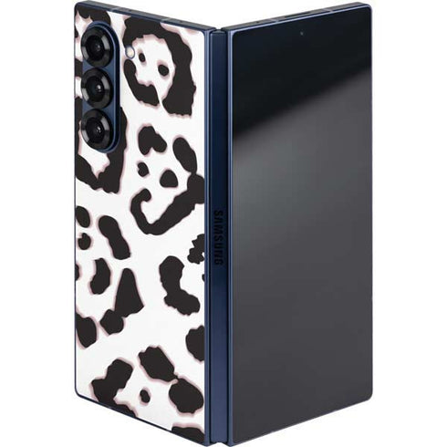 B&W Leopard Galaxy Z Fold6 Skin