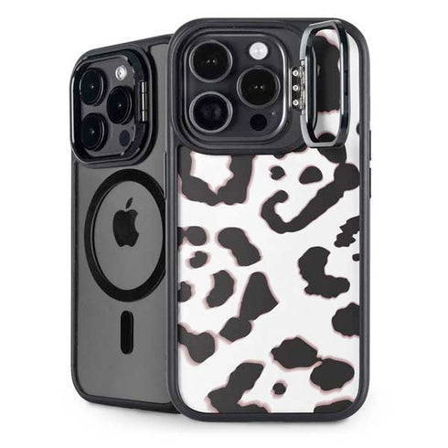 B&W Leopard iPhone 14 Pro Kickstand Case