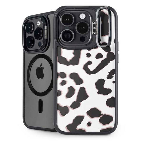 B&W Leopard iPhone 14 Pro Max Kickstand Case