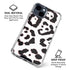 B&W Leopard iPhone 15 Clear Case