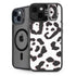 B&W Leopard iPhone 15 Plus Kickstand Case
