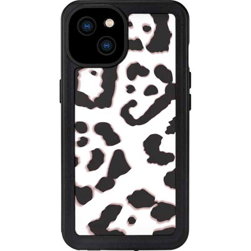 B&W Leopard iPhone 15 Plus Waterproof Case