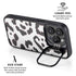 B&W Leopard iPhone 15 Pro Max Kickstand Case