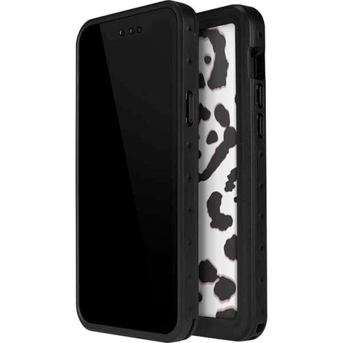 B&W Leopard iPhone 15 Pro Waterproof Case