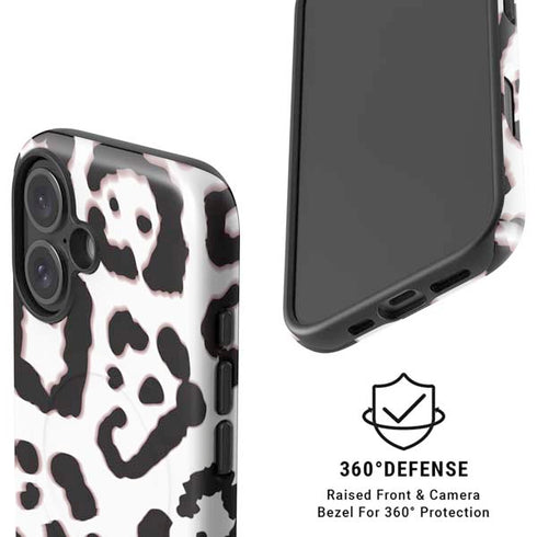 B&W Leopard iPhone 16 Magsafe Impact Case