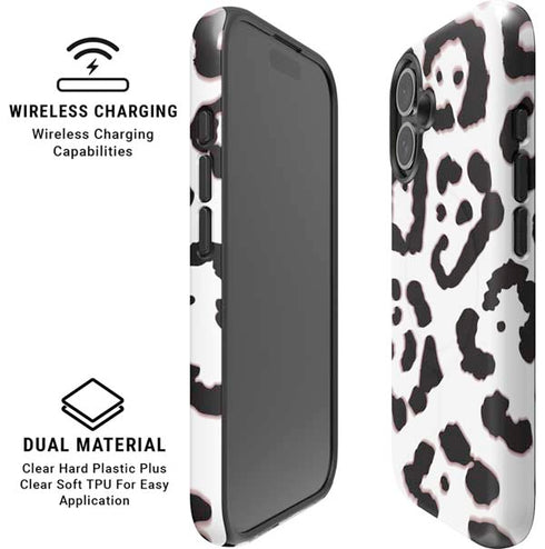 B&W Leopard iPhone 16 Magsafe Impact Case