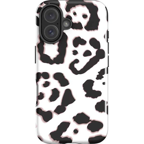 B&W Leopard iPhone 16 Plus Impact Case
