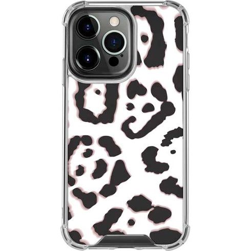 B&W Leopard iPhone 16 Pro Clear Case