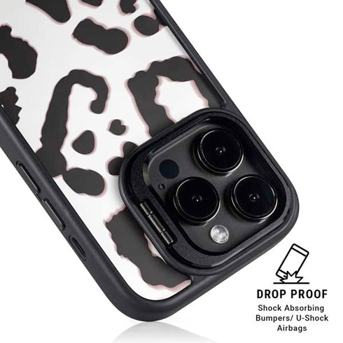 B&W Leopard iPhone 16 Pro Max Kickstand Case