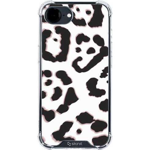 B&W Leopard iPhone 16e Clear Case
