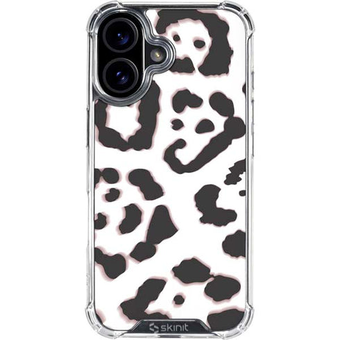 B&W Leopard iPhone 17 Clear Case