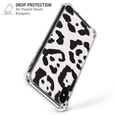 B&W Leopard iPhone X/XS Clear Case