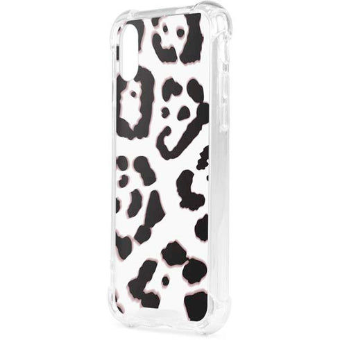 B&W Leopard iPhone XS Clear Case