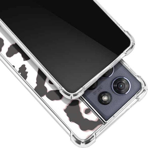 B&W Leopard Moto G 5G (2025) Clear Case