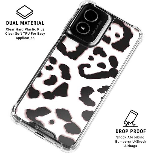 B&W Leopard Moto G Power 5G (2024) Clear Case